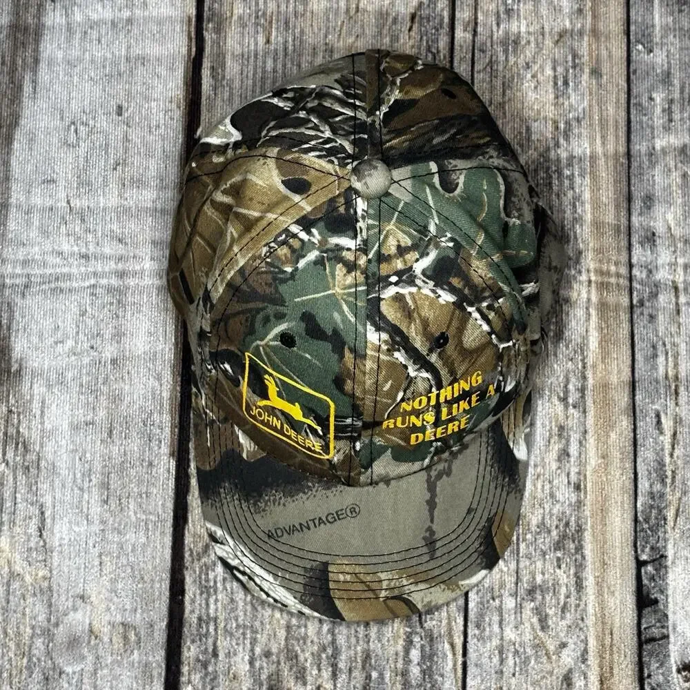 John Deere Youth Boys Camo Snapback Nothing Runs Like A Deere